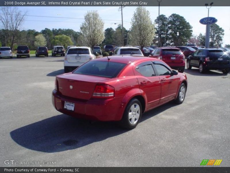 Inferno Red Crystal Pearl / Dark Slate Gray/Light Slate Gray 2008 Dodge Avenger SE
