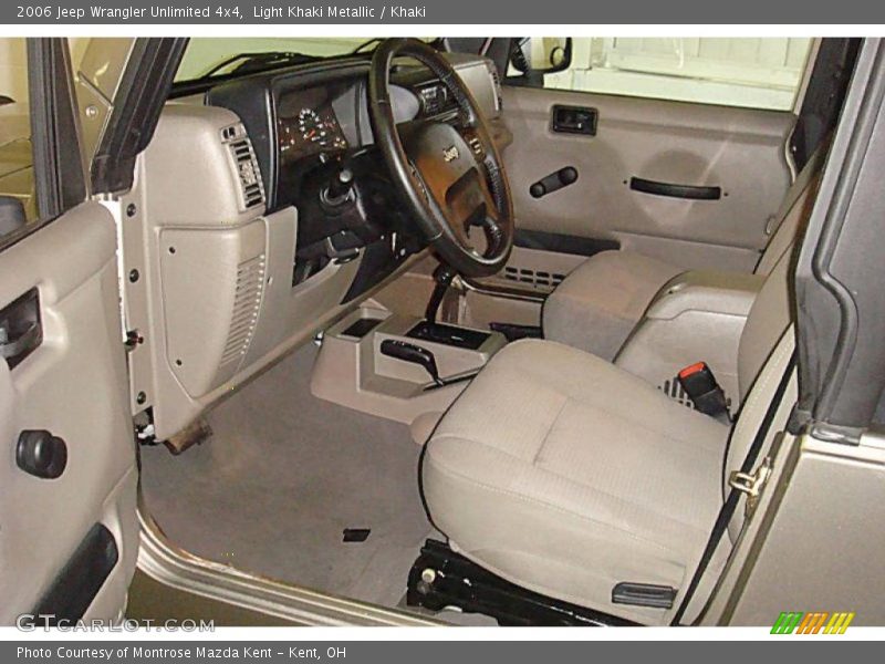 Light Khaki Metallic / Khaki 2006 Jeep Wrangler Unlimited 4x4