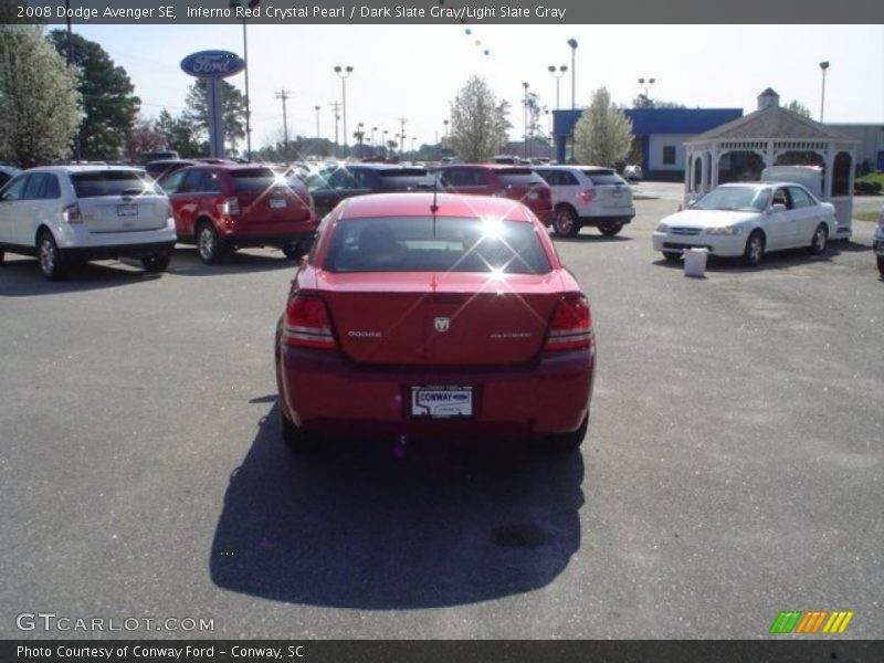 Inferno Red Crystal Pearl / Dark Slate Gray/Light Slate Gray 2008 Dodge Avenger SE