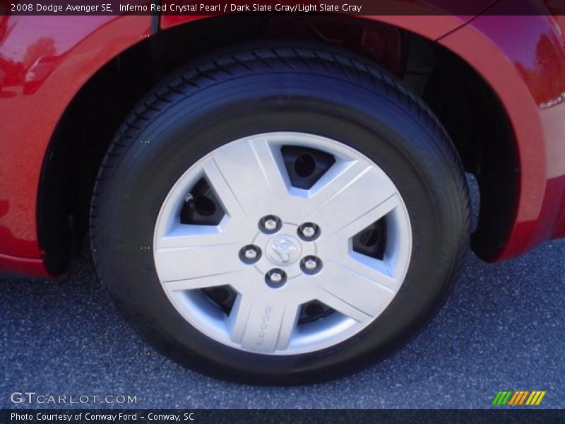 Inferno Red Crystal Pearl / Dark Slate Gray/Light Slate Gray 2008 Dodge Avenger SE