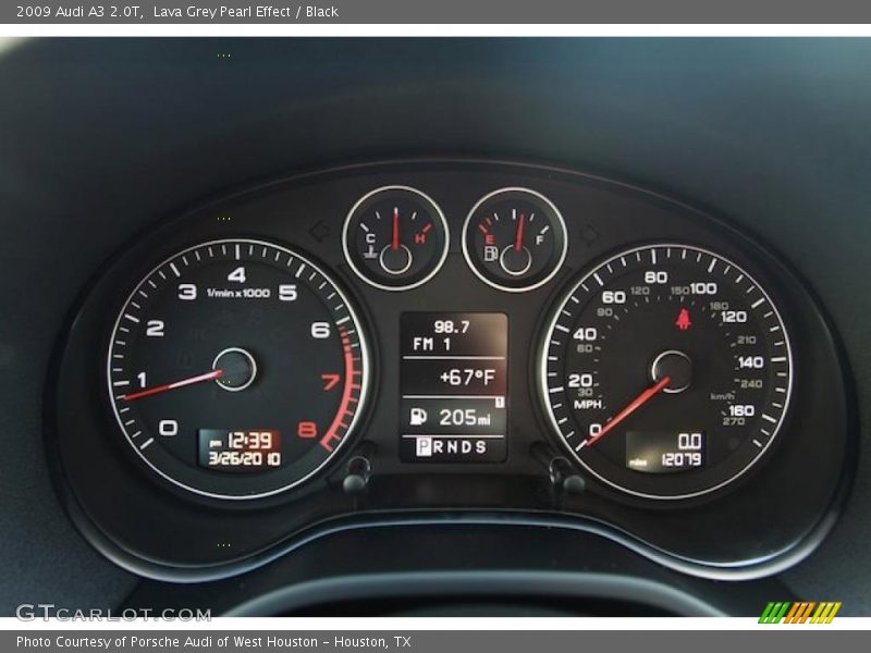 Lava Grey Pearl Effect / Black 2009 Audi A3 2.0T