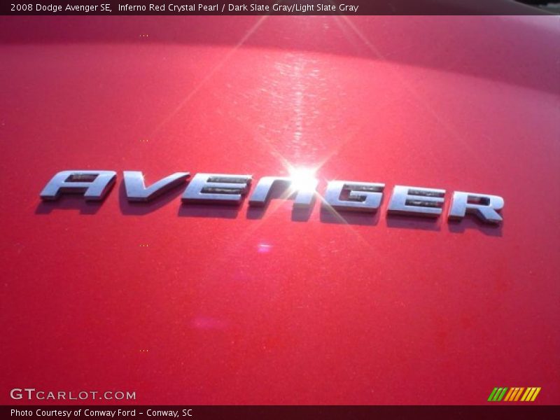 Inferno Red Crystal Pearl / Dark Slate Gray/Light Slate Gray 2008 Dodge Avenger SE