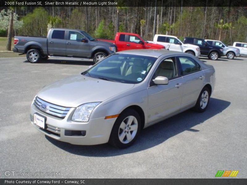 Silver Birch Metallic / Medium Light Stone 2008 Ford Fusion SE