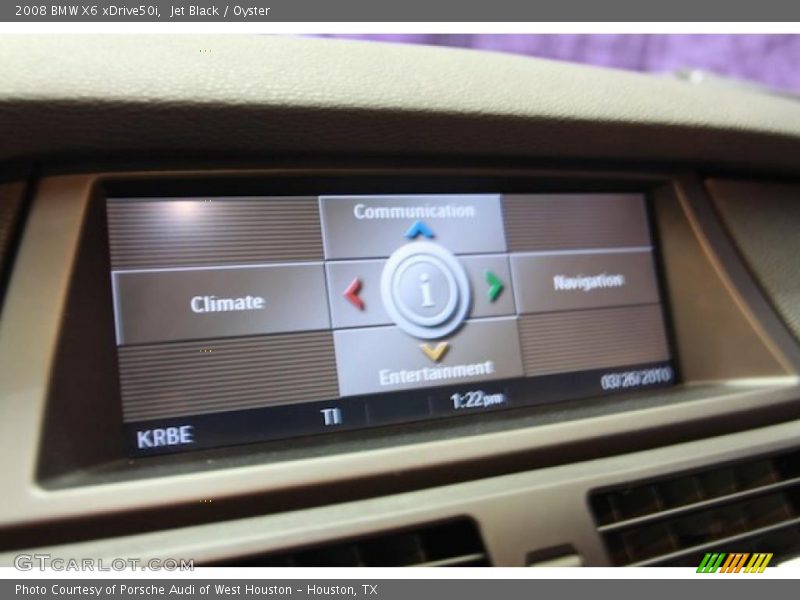 Jet Black / Oyster 2008 BMW X6 xDrive50i