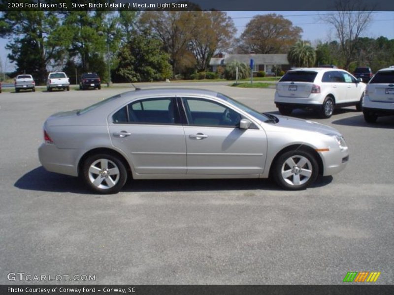 Silver Birch Metallic / Medium Light Stone 2008 Ford Fusion SE