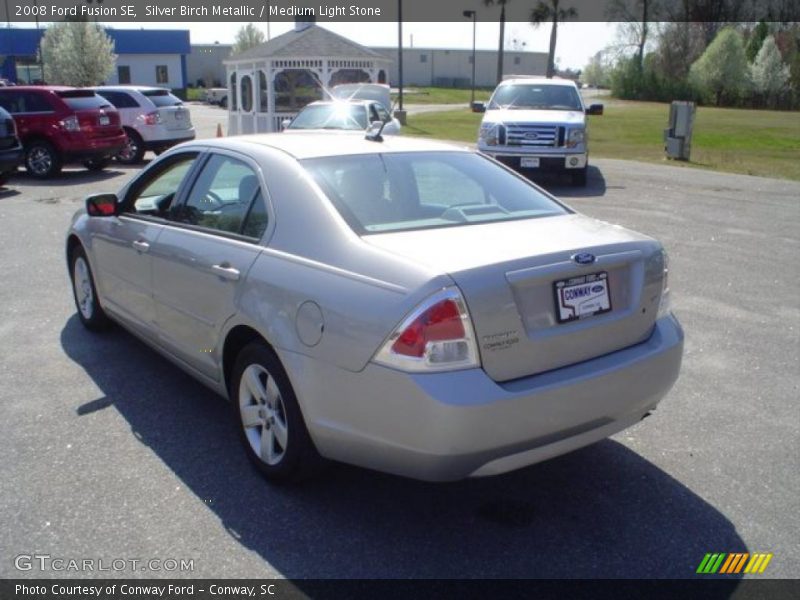 Silver Birch Metallic / Medium Light Stone 2008 Ford Fusion SE