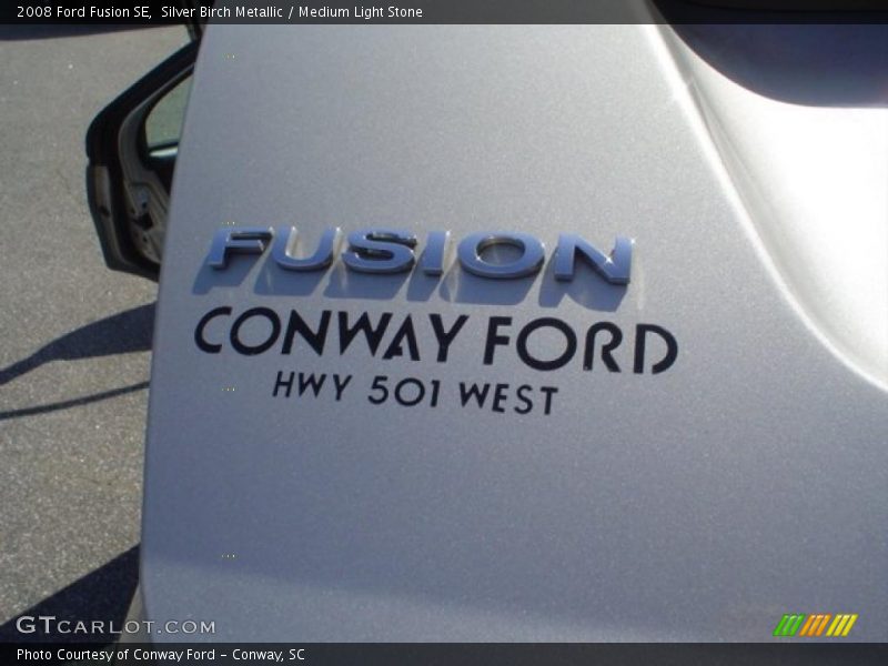 Silver Birch Metallic / Medium Light Stone 2008 Ford Fusion SE