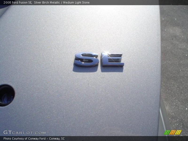 Silver Birch Metallic / Medium Light Stone 2008 Ford Fusion SE