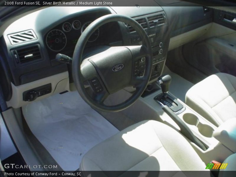 Silver Birch Metallic / Medium Light Stone 2008 Ford Fusion SE