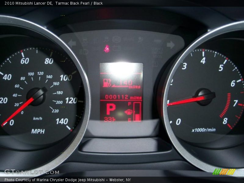 Tarmac Black Pearl / Black 2010 Mitsubishi Lancer DE