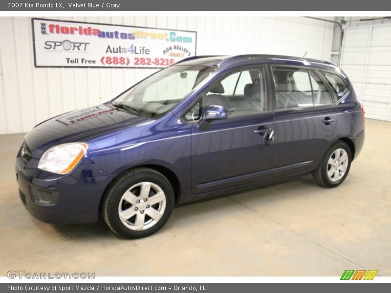 Velvet Blue / Gray 2007 Kia Rondo LX