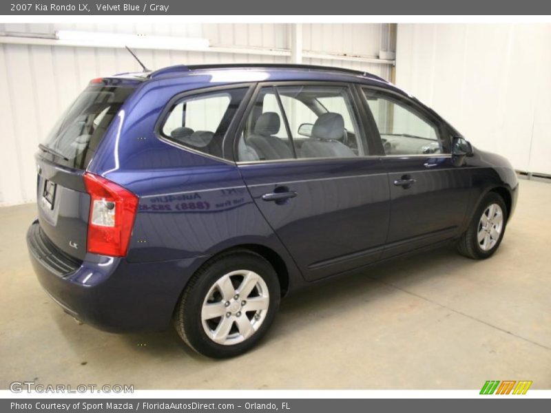 Velvet Blue / Gray 2007 Kia Rondo LX