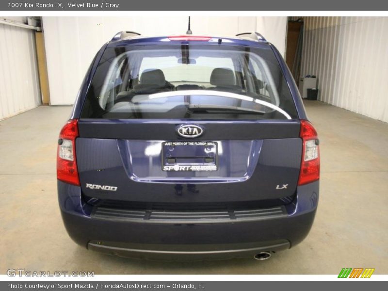 Velvet Blue / Gray 2007 Kia Rondo LX