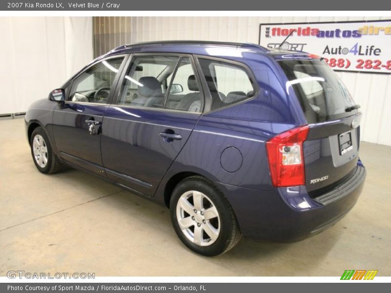 Velvet Blue / Gray 2007 Kia Rondo LX