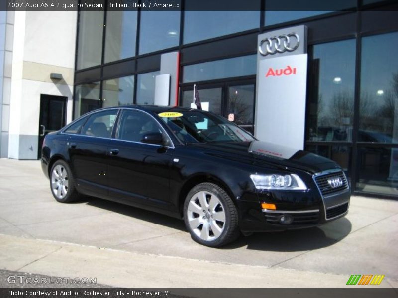 Brilliant Black / Amaretto 2007 Audi A6 4.2 quattro Sedan