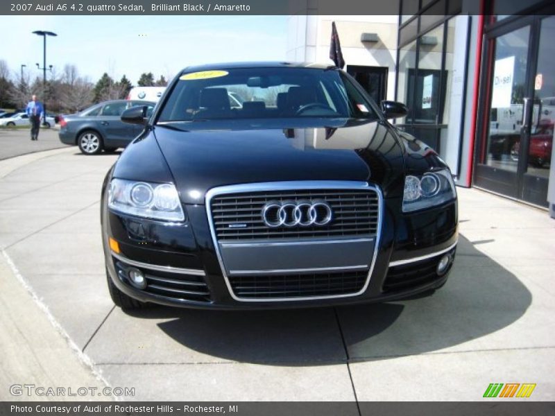 Brilliant Black / Amaretto 2007 Audi A6 4.2 quattro Sedan