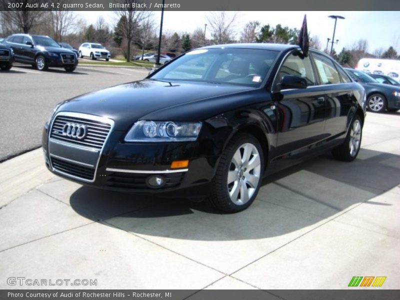 Brilliant Black / Amaretto 2007 Audi A6 4.2 quattro Sedan