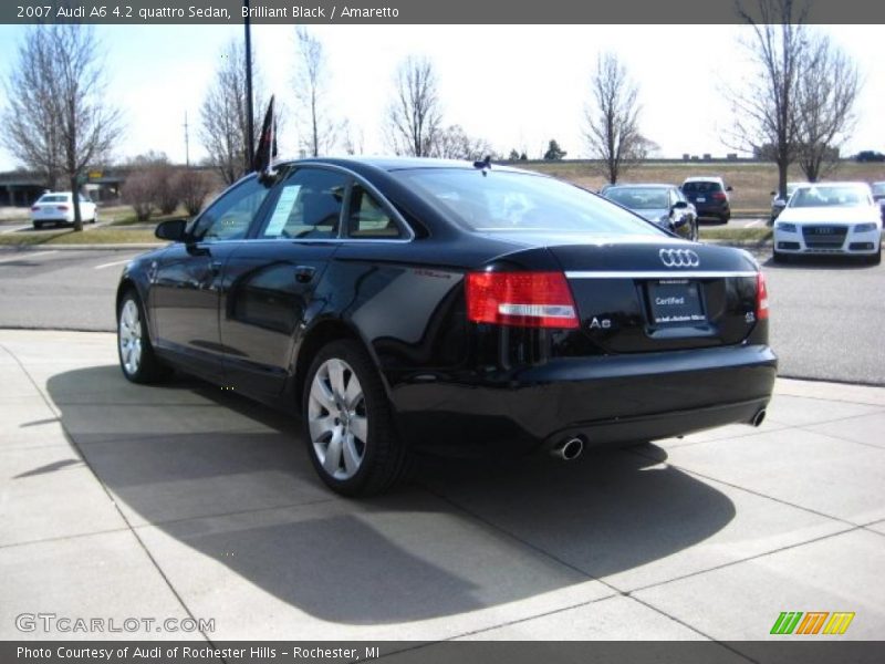 Brilliant Black / Amaretto 2007 Audi A6 4.2 quattro Sedan