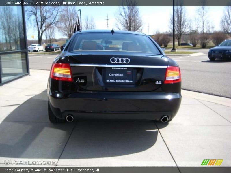 Brilliant Black / Amaretto 2007 Audi A6 4.2 quattro Sedan