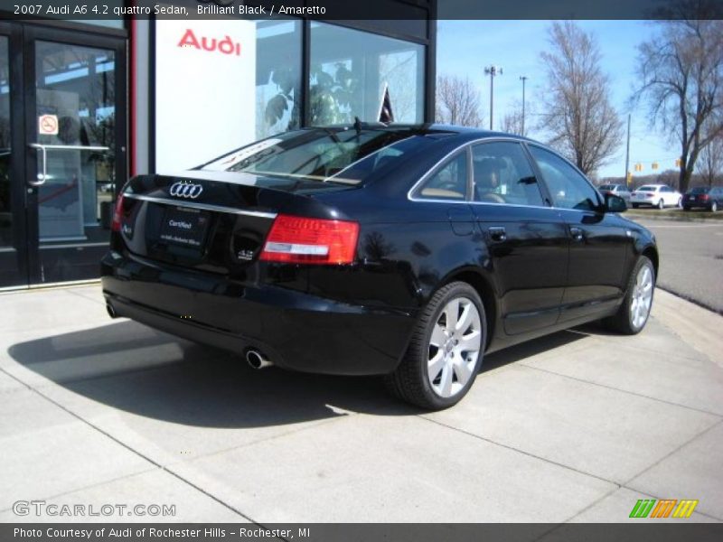 Brilliant Black / Amaretto 2007 Audi A6 4.2 quattro Sedan