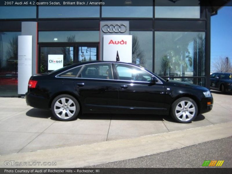 Brilliant Black / Amaretto 2007 Audi A6 4.2 quattro Sedan