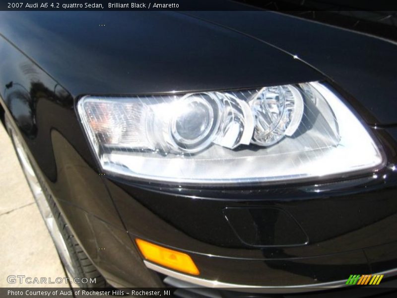 Brilliant Black / Amaretto 2007 Audi A6 4.2 quattro Sedan