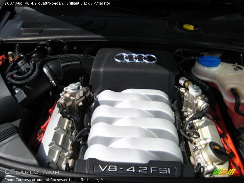 Brilliant Black / Amaretto 2007 Audi A6 4.2 quattro Sedan