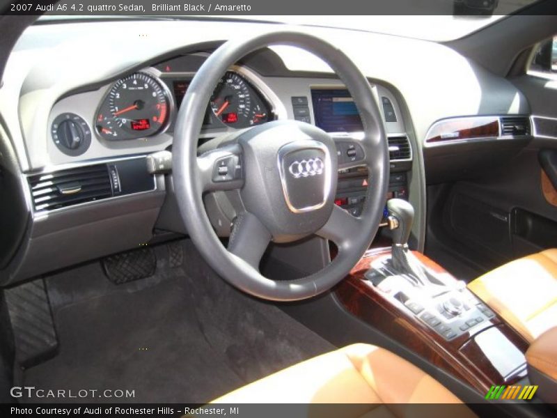 Brilliant Black / Amaretto 2007 Audi A6 4.2 quattro Sedan