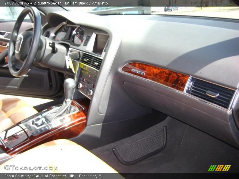 Brilliant Black / Amaretto 2007 Audi A6 4.2 quattro Sedan