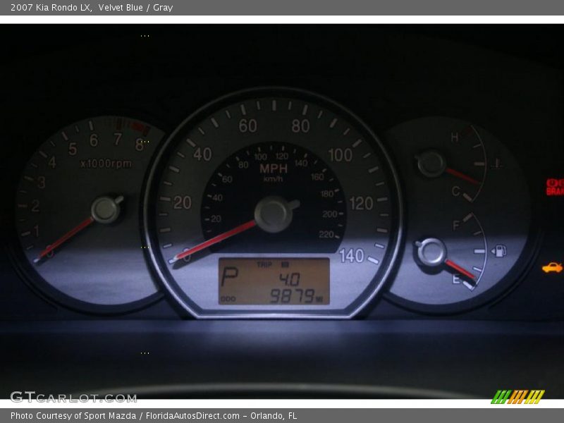 Velvet Blue / Gray 2007 Kia Rondo LX