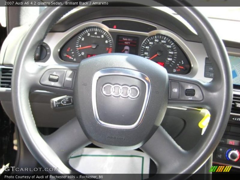 Brilliant Black / Amaretto 2007 Audi A6 4.2 quattro Sedan
