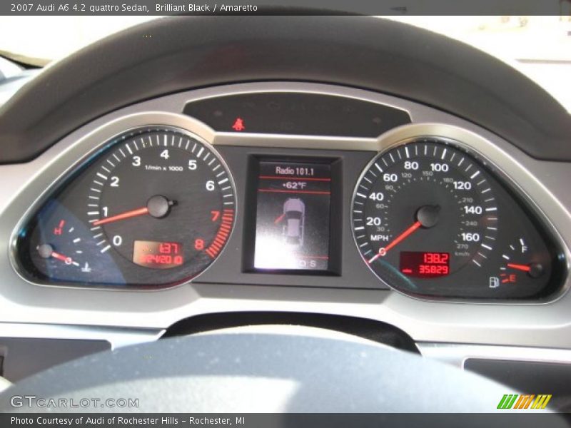 Brilliant Black / Amaretto 2007 Audi A6 4.2 quattro Sedan