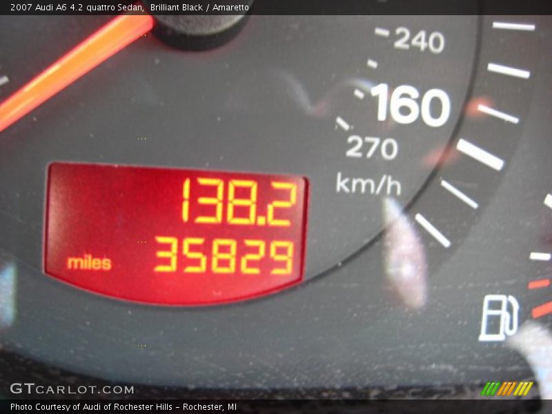 Brilliant Black / Amaretto 2007 Audi A6 4.2 quattro Sedan