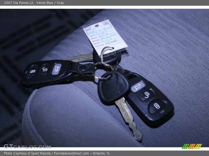 Velvet Blue / Gray 2007 Kia Rondo LX