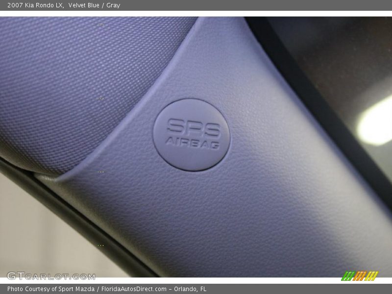 Velvet Blue / Gray 2007 Kia Rondo LX
