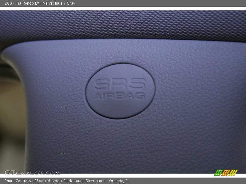 Velvet Blue / Gray 2007 Kia Rondo LX