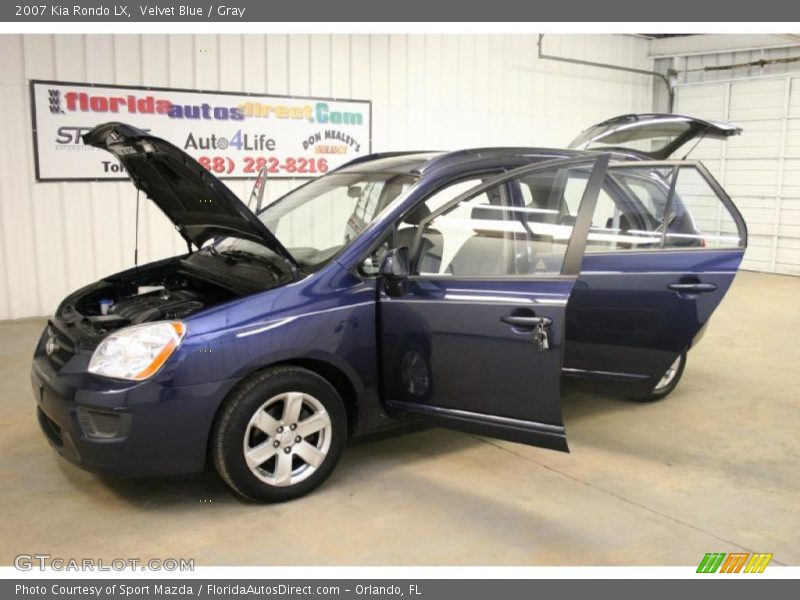 Velvet Blue / Gray 2007 Kia Rondo LX