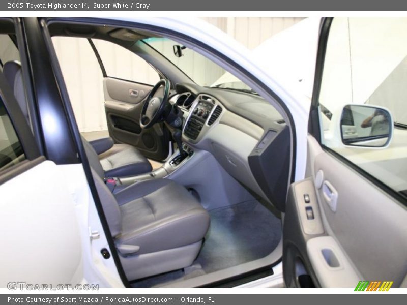Super White / Gray 2005 Toyota Highlander I4