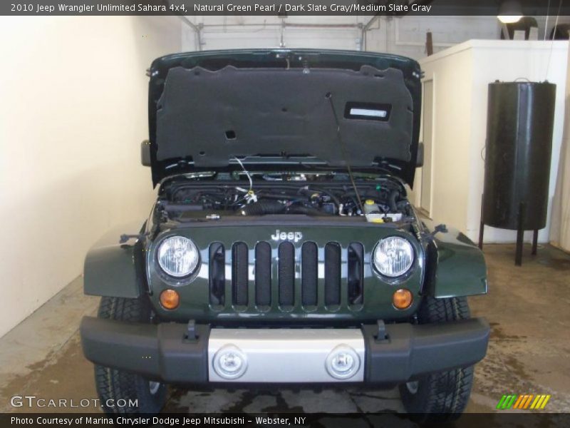 Natural Green Pearl / Dark Slate Gray/Medium Slate Gray 2010 Jeep Wrangler Unlimited Sahara 4x4