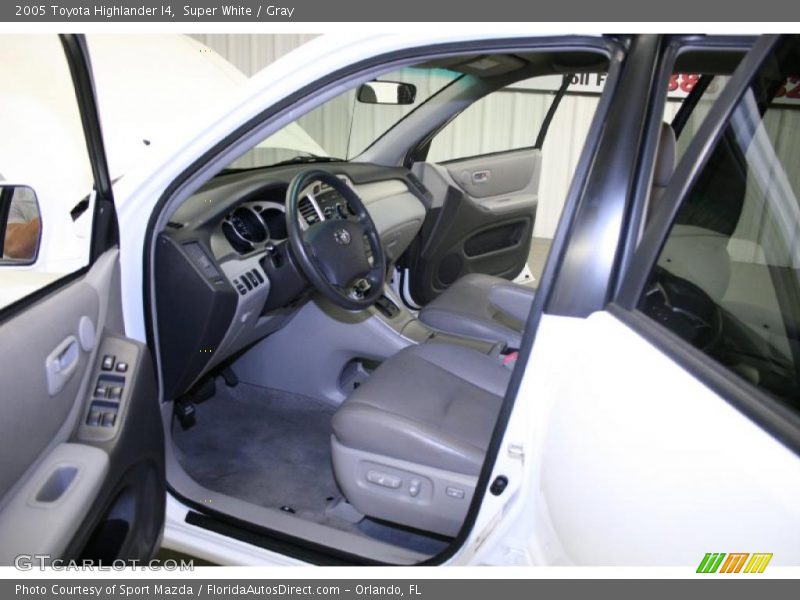 Super White / Gray 2005 Toyota Highlander I4