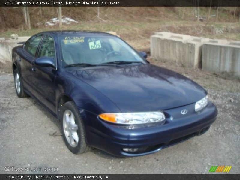 Midnight Blue Metallic / Pewter 2001 Oldsmobile Alero GL Sedan