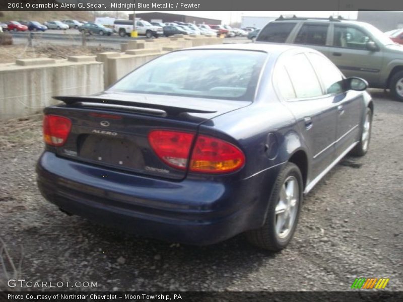 Midnight Blue Metallic / Pewter 2001 Oldsmobile Alero GL Sedan