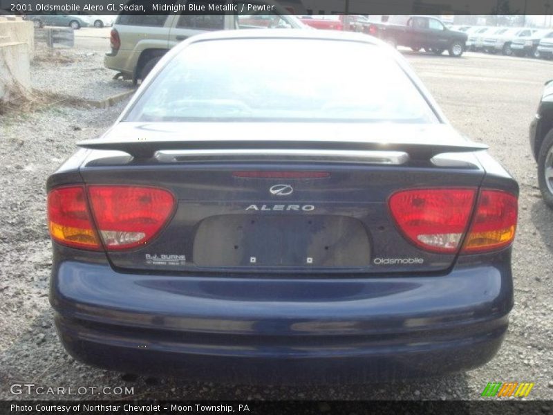 Midnight Blue Metallic / Pewter 2001 Oldsmobile Alero GL Sedan