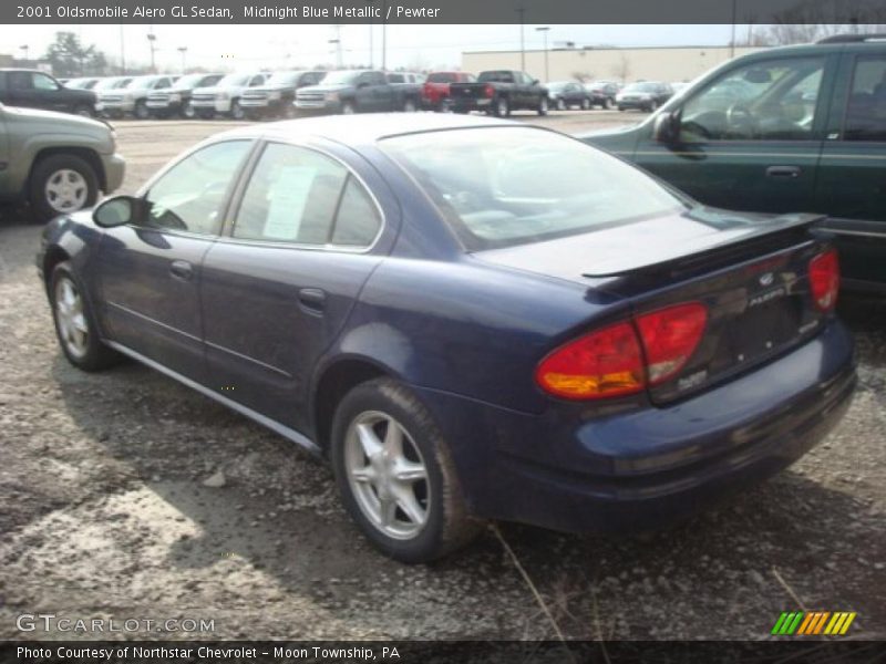Midnight Blue Metallic / Pewter 2001 Oldsmobile Alero GL Sedan