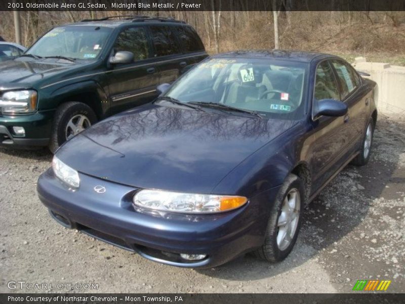 Midnight Blue Metallic / Pewter 2001 Oldsmobile Alero GL Sedan