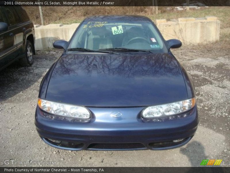 Midnight Blue Metallic / Pewter 2001 Oldsmobile Alero GL Sedan