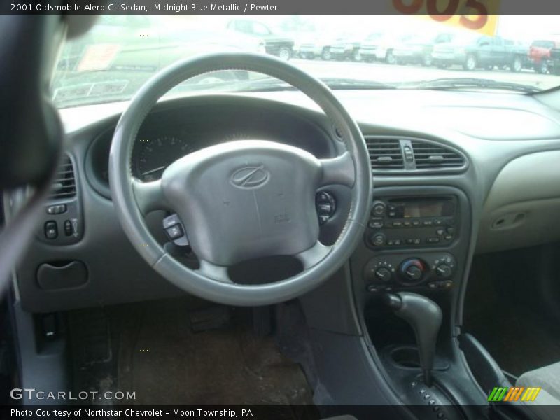 Midnight Blue Metallic / Pewter 2001 Oldsmobile Alero GL Sedan