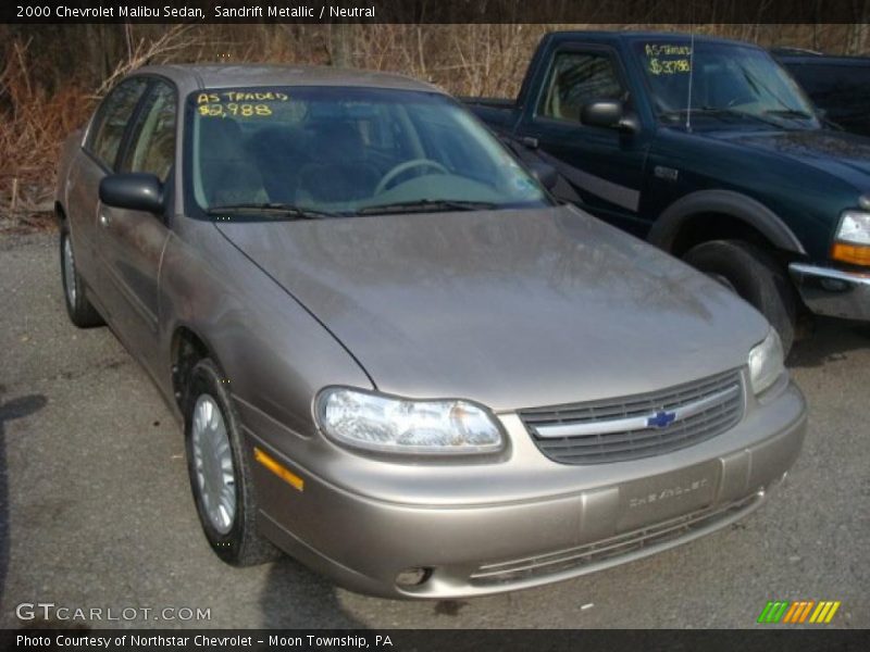 Sandrift Metallic / Neutral 2000 Chevrolet Malibu Sedan