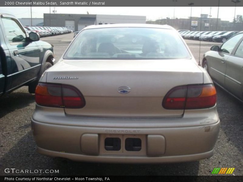 Sandrift Metallic / Neutral 2000 Chevrolet Malibu Sedan