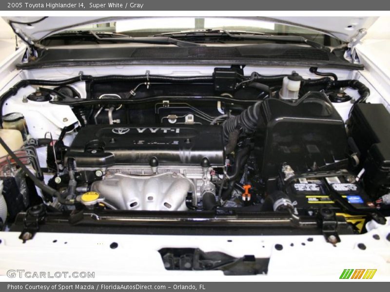 Super White / Gray 2005 Toyota Highlander I4